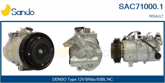 Compressore, climatizzatore SANDO SAC71000.1
