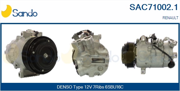 Compressore, climatizzatore SANDO SAC71002.1