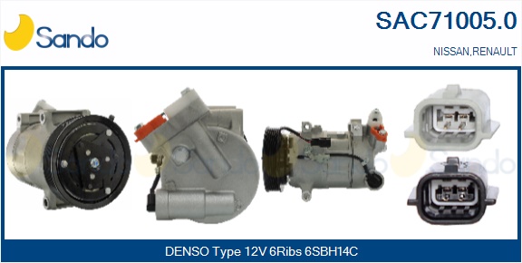 Compressore, climatizzatore SANDO SAC71005.0