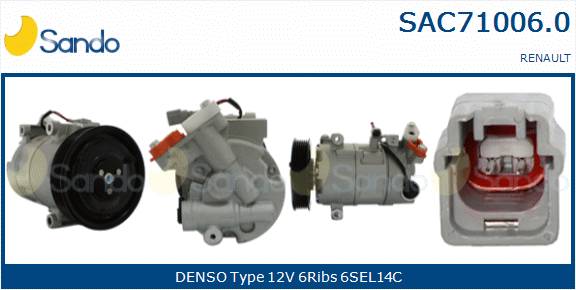 SANDO COMPRESSORE A/C RENAULT