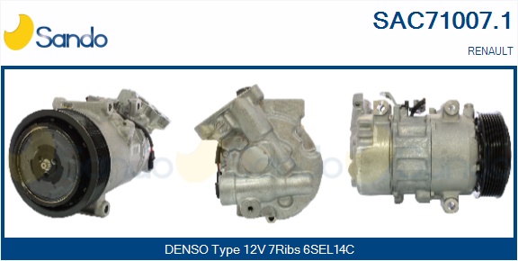 Compressore, climatizzatore SANDO SAC71007.1