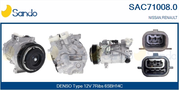 Compressore, climatizzatore SANDO SAC71008.0