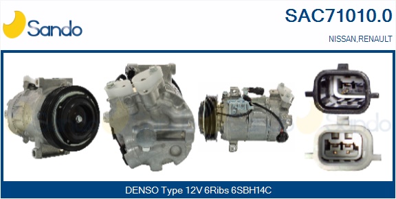 Compressore, climatizzatore SANDO SAC71010.0