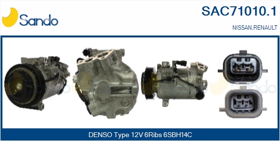 Compressore, climatizzatore SANDO SAC71010.1