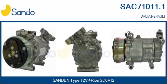 Compressore, climatizzatore SANDO SAC71011.1