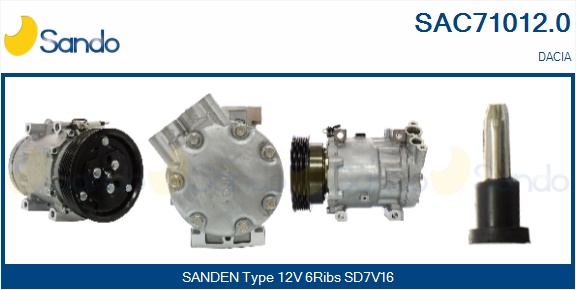 Compressore, climatizzatore SANDO SAC71012.0