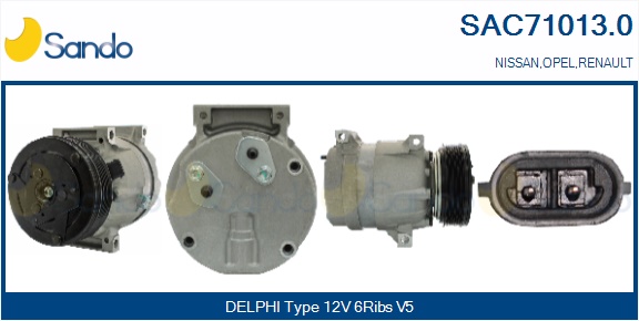 Compressore, climatizzatore SANDO SAC71013.0