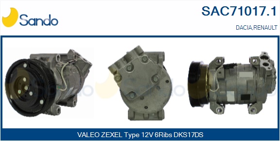 Compressore, climatizzatore SANDO SAC71017.1