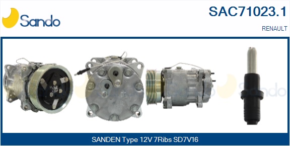 Compressore, climatizzatore SANDO SAC71023.1