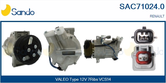 Compressore, climatizzatore SANDO SAC71024.0
