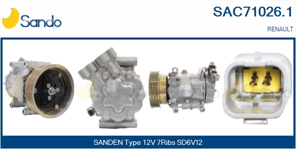 Compressore, climatizzatore SANDO SAC71026.1