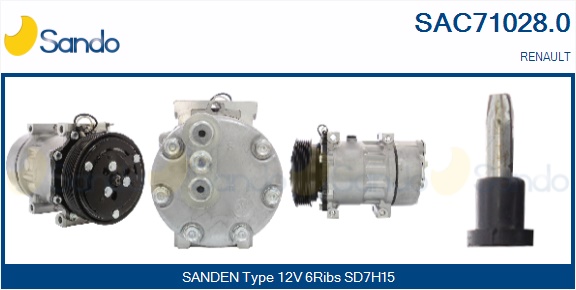 Compressore, climatizzatore SANDO SAC71028.0