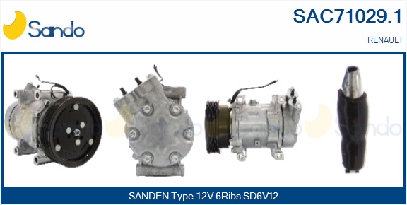 Compressore, climatizzatore SANDO SAC71029.1