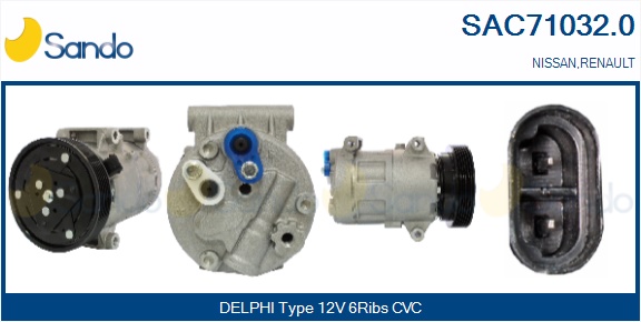 Compressore, climatizzatore SANDO SAC71032.0