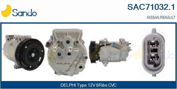 Compressore, climatizzatore SANDO SAC71032.1