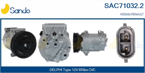 Compressore, climatizzatore SANDO SAC71032.2