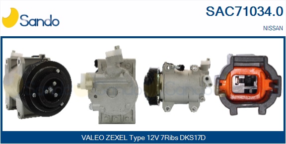 Compressore, climatizzatore SANDO SAC71034.0