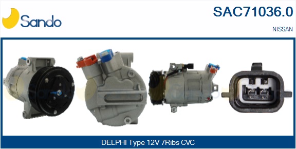 Compressore, climatizzatore SANDO SAC71036.0