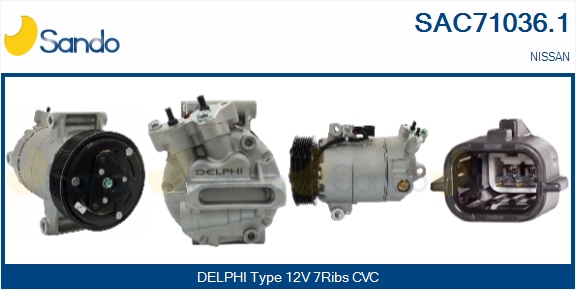 Compressore, climatizzatore SANDO SAC71036.1