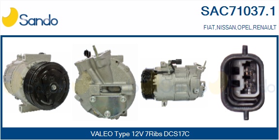 Compressore, climatizzatore SANDO SAC71037.1
