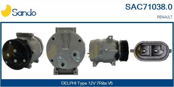 Compressore, climatizzatore SANDO SAC71038.0