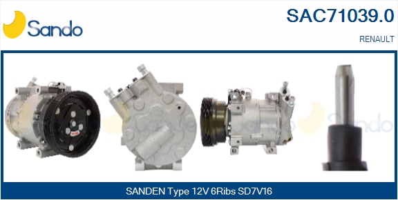 Compressore, climatizzatore SANDO SAC71039.0
