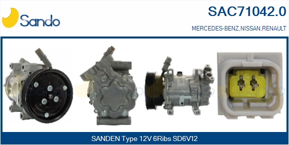 Compressore, climatizzatore SANDO SAC71042.0