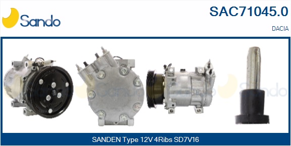 Compressore, climatizzatore SANDO SAC71045.0