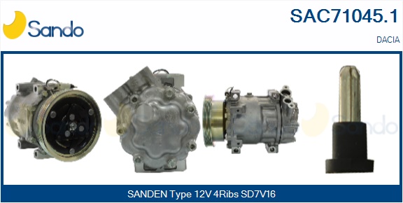 Compressore, climatizzatore SANDO SAC71045.1