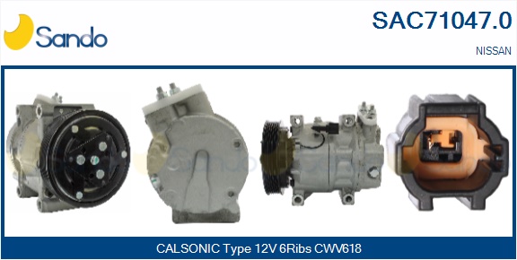 Compressore, climatizzatore SANDO SAC71047.0