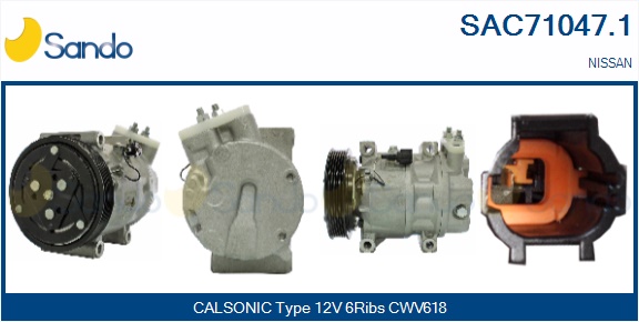 Compressore, climatizzatore SANDO SAC71047.1