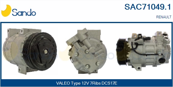 Compressore, climatizzatore SANDO SAC71049.1