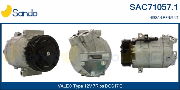 Compressore, climatizzatore SANDO SAC71057.1