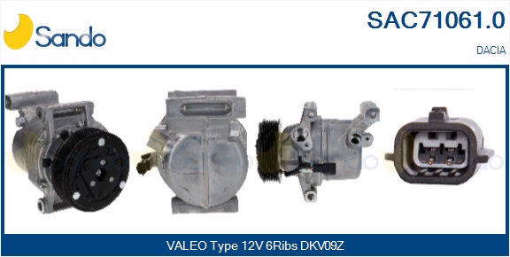 Compressore, climatizzatore SANDO SAC71061.0