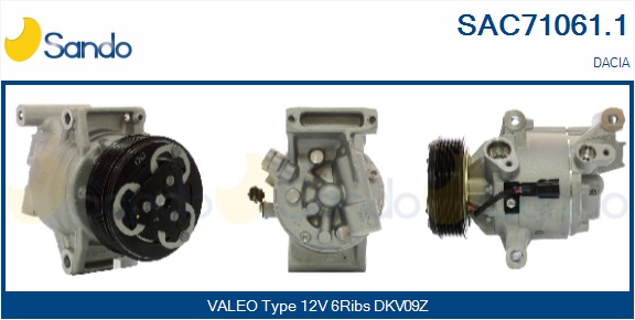 Compressore, climatizzatore SANDO SAC71061.1