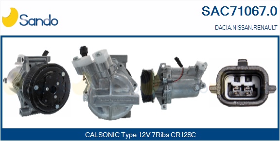 Compressore, climatizzatore SANDO SAC71067.0