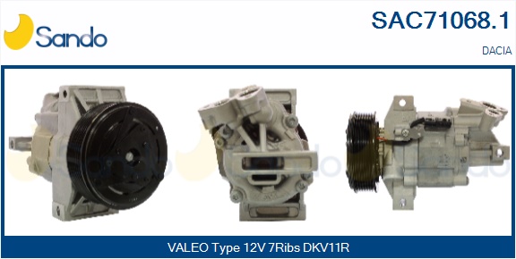 Compressore, climatizzatore SANDO SAC71068.1
