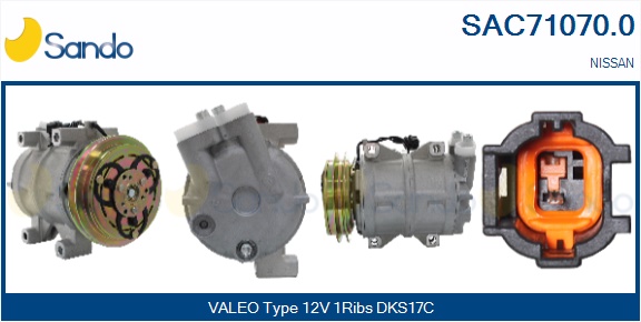Compressore, climatizzatore SANDO SAC71070.0