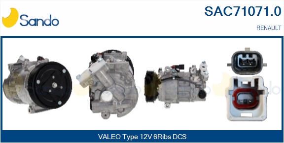 Compressore, climatizzatore SANDO SAC71071.0