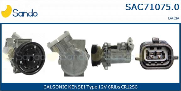 SANDO COMPRESSORE A/C RENAULT