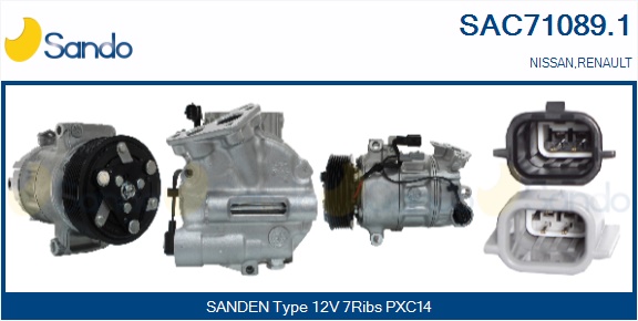 Compressore, climatizzatore SANDO SAC71089.1