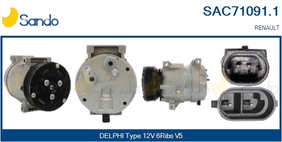 Compressore, climatizzatore SANDO SAC71091.1
