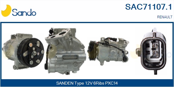 Compressore, climatizzatore SANDO SAC71107.1