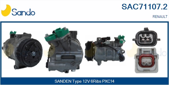 Compressore, climatizzatore SANDO SAC71107.2