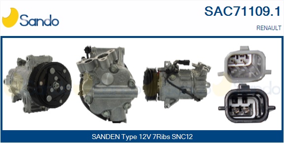 Compressore, climatizzatore SANDO SAC71109.1