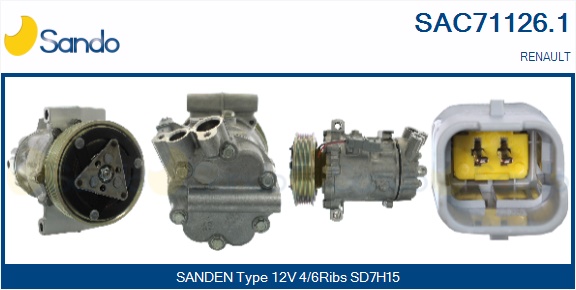 Compressore, climatizzatore SANDO SAC71126.1