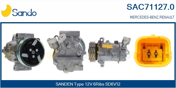 Compressore, climatizzatore SANDO SAC71127.0