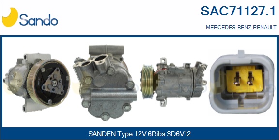 Compressore, climatizzatore SANDO SAC71127.1