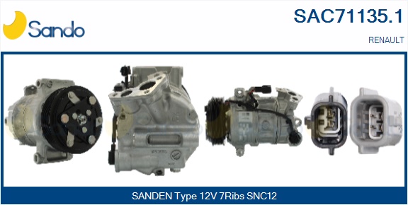 Compressore, climatizzatore SANDO SAC71135.1