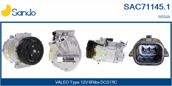 Compressore, climatizzatore SANDO SAC71145.1